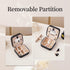 CASEGRACE Travel Jewelry Case, Small Jewelry Box with Mirror Design Portable Jewelry Travel Organizer Display Storage Case for Rings Earring Neckl...