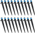 E-outstanding 20-Pack Irrigation Drippers 360 Degrees Adjustable Full Circle Type Micro Spray Drip Emitters Watering Sprinklers Garden Water Irrig...