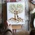 FINGERINSPIRE Tree of Life Stencil 11.8x11.8 inch Love Till Death Painting Stencil Plastic Couple Skull Tree Key Pattern Stencil Reusable DIY Art ...