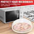 Flexzion 10.5 Inch Microwave Splatter Cover - BPA-Free Anti-Splatter Microwave Cover with Adjustable Steam Vent, Dishwasher Safe, Transparent Plas...