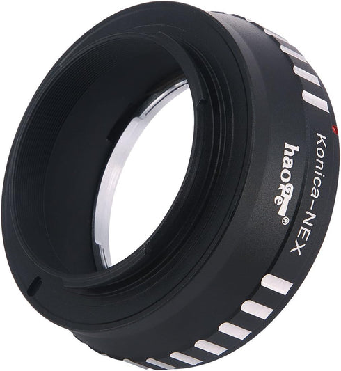 Haoge Manual Lens Mount Adapter for Konica AR Mount Lens to Sony E Mount NEX Camera as a3000 a3500 a5000 a5100 a6000 a6400 a6500 A7 A7R A7S A7II A...