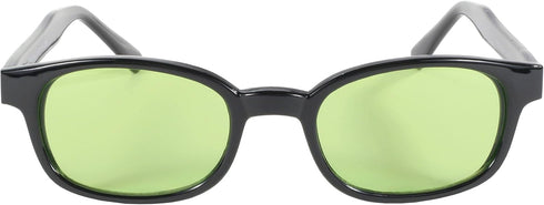 Pacific Coast Original KD's Biker Sunglasses (Black Frame/Green Lens)...