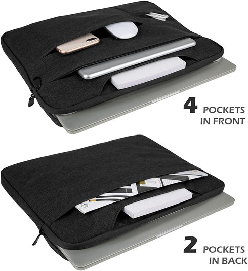 RAINYEAR Laptop Sleeve Carrying Case Compatible with 2022 2021 16 Inch MacBook Pro A2485 M1 Briefcase with Hidden Handle Multiple Pocket Protectiv...