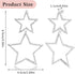 Star Dangle Drop Earrings, Mabor Simple Hollow Pentagram Earrings Exaggerate Star Drop Earrings Big Hoop Anti-sensitive Lightweight Pentagram Earr...