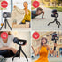 Aureday Cell Phone Tripod, Flexible Mini Tripod with Remote and Cold Shoe, Small Tripod Stand for Video Recording, Vlogging, Compatible with Micro...