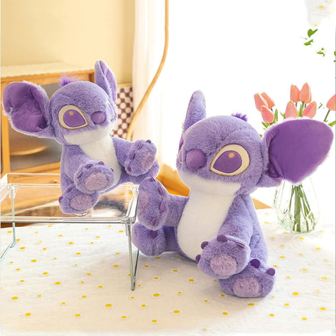 OSOCU® 10" Jumbo Purple Stltch Plush - Violet Little Monster Stuffed Animal - 100% Polyester Anime Plushies Pillow - Embroidered Stitching - Skin-...