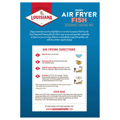 Louisiana AIR FRYER Seasoned Coating Mix for FISH...