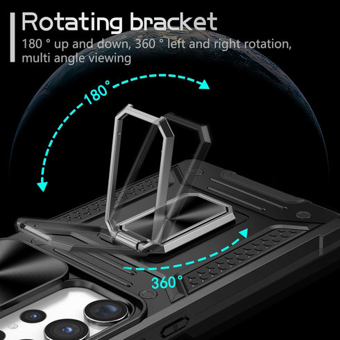 Galaxy S23 Ultra Case for Samsung Galaxy S23 Ultra Case with Kickstand Slide Camera Cover Military Grade Protection Shockproof Case for Galaxy S23...