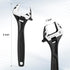 WORKPRO 6" Adjustable Wrench, Black Oxide Wrench 6 Inch with Inch/Metric Scale, Premium Cr-V Steel...