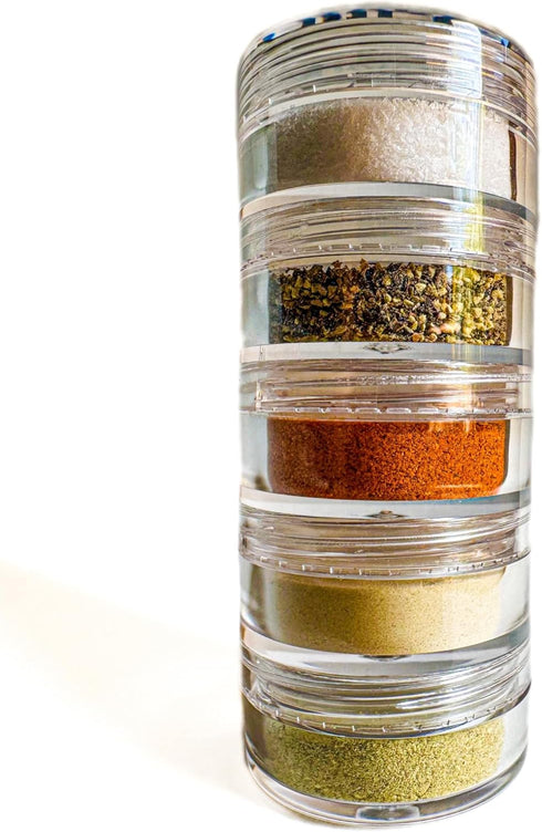 NICE RACK Mini Travel Spice Rack Filled with Organic Herbs, Refillable, Made in USA, Camp Spice Kit - Great Gift, CAMPING, RV, Purse, Backpacking ...
