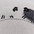 JWH Sheeps Pillow Cover Decorative Animal Embroidery Accent Pillow Case Lumbar Cushion Cotton Pillowcase for Sofa Couch Bed Living Room 12x20 Inch...
