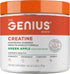 Genius Micronized Creatine Monohydrate Powder, Post Workout Supplement, Green Apple - 100% Naturally Flavored & Sweetened - Supports Muscle Buildi...