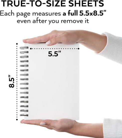 ARTEZA Spiral Sketch Book 5.5 x 8.5 Drawing Pad 100 Sheets Sketch Pads for Drawing for Adults & Teens...