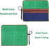 Paint Brush Roll Up Case, Heavy Duty 16oz Waxed Canvas Paintbrush Holder, 20 Pockets & Tie Rope Pencil Storage Roll - 17" W x 13" L - Green...