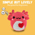 Terself Axolotl Crochet Kit for Beginners: 1PCS Crochet Animal Kits for Kids & Adults, Learn to Crocheting Starter Kit with Written Pattern & Vide...