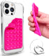 Suction Cup Phone Mount, Double Sided Silicone Suction Phone Case, Phone Sticky Grip for iPhone and Android, Hands-Free Fidget Toy Mirror Shower P...
