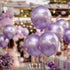 AULE Metallic Light Purple Latex Balloons 50 Pcs 12 inch Chrome Lavender Balloons Lilac Helium Balloons Happy Birthday Graduation Gender Reveal Pa...