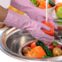 Bamllum Rubber Cleaning Gloves - 2 Pairs Latex Free Kitchen Cleaning Gloves with Cotton Liner- Household Dishwashing Gloves, Non- Slip Waterproof ...
