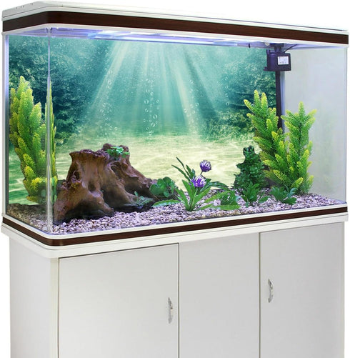 AWERT 36x18 inches Aquarium Background Aquatic Plant Bubble Underwater Ocean Floor Fish Tank Background Durable Polyester Background...