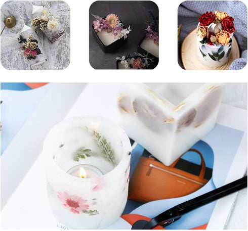 4 Packs Real Natural Dried Flowers for Making Mobile Phone Case Candle Handmade Crafts Epoxy Resin Pendant Necklace Jewelry DIY Accessories,Mixed ...