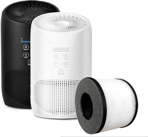 Nispira True HEPA Carbon Filter Replacement Compatible with Partu BS-03 HEPA Air Purifier, 2 Packs...