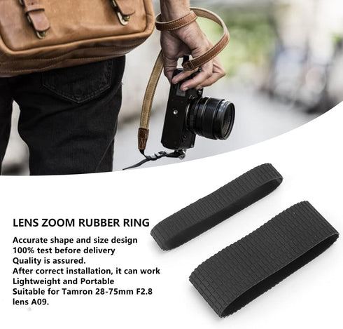 Lens Focus Rubber Ring, Lens Zoom Focus Rubber Focus Ring Camera Lens Accessories for Tamron 28?75mm F2.8 Lens A09...