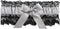 Britney Garter, Black/Silver...