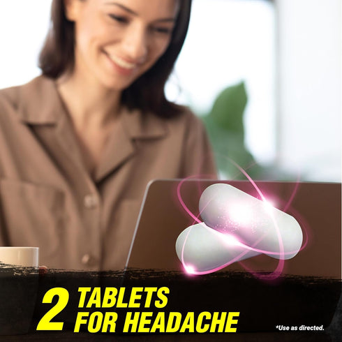 Extra Strength Pain & Headache Reliever Tablets Aspirin, & Caffeine, 24 Count...