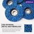 5 Pcs 4-1/2 Inch Poly Strip Wheel Disc Rust Remover Wheel, 7/8" Angel Grinders Clean Tool, Strip Discs for Angle Grinder Remove Rust Paint Clean W...