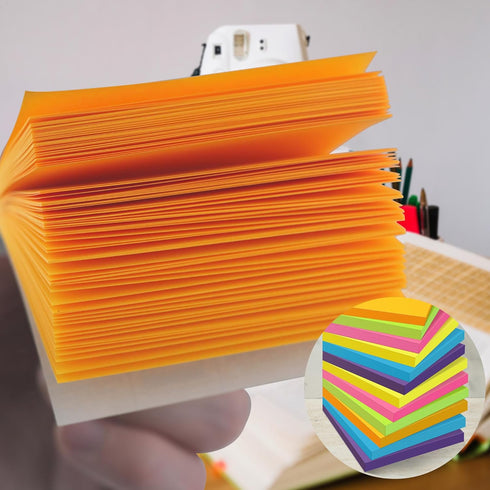 OHOME Sticky Notes - 12 Pads, 3”x3” - Colorful Self-Stick Post Notes Bulk - School Supplies | Teacher Must Haves | Classroom Must Haves | Office S...