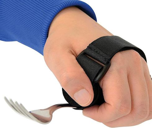 Universal Cuff Adaptive Utensil Holder, Universal Holder Strap for Elderly, Universal Cuff for Holding Cutlery, Toothbrushes, Adaptive Eating Tabl...