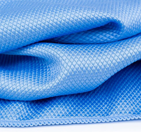 The Rag Company - Diamond Weave Glass & Window - Detailing Towels to Polish Mirrors & Chrome, Snakeskin Like Texture, Lint-Free, Streak-Free, 280g...