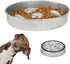 Slow Feeder Dog Bowl Stainless Steel with Non-Slip Silicone Bottom, Dog Water Bowl Suitable for Small Medium Dog Breeds, Cyclone Dog Bowl...