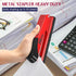 Metal Stapler Heavy Duty 50 Sheet Capacity with 1750 Staples and Staple Remover, Red Stapler Full Strip Staplers for Desk, No Jam, Non-slip Office...