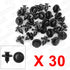 uxcell 30 Pcs 8mm Hole Retainer Clips 01553-09321 Drive Rivets Bumper Push Clips Plastic for Nissan...