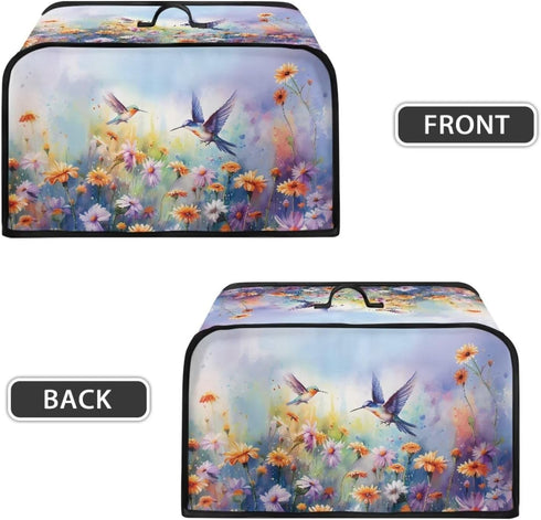 Two Hummingbirds Slow Cooker Cover 6-8 Qt Flower Bush Slow Cooker Bag Crock Pot Cover Keep Appliance Clean Kitchen Tool Kitchen Small Appliance Du...