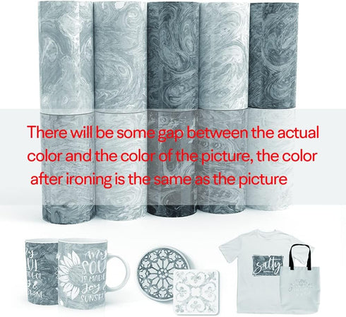 XINPOCUT transfer ink sheets 10pcs/Set, 4.5"x12" - Watercolor Marble Sublimation transfer paper compatible with Cricut joy Mug Press, transfer ink...