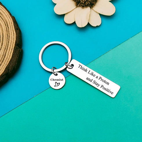 Gifts for Chemist Keychain Chemistry Science Chemist Teacher Appreciation Gifts Inspirational Gifts for Scientist Physicist Science Graduation Gif...