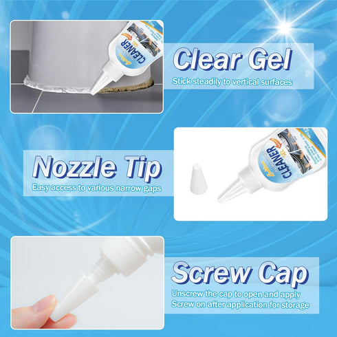 Washing Machine Cleaner, Home Remover Gel, Household Washing Machine Cleaner, Refrigerator Strips, Cleaner For Tiles Grout Sealant Bathroom Home K...