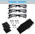 3 Pack Reading Glasses with Lights and Magnifier Reading Glasses with Lights in The Frame Bright Led Readers Magnifying Glasses with Light for Men...