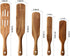 Wooden Spurtles Set for Cooking, 5 Pcs Natural Teak Wood Slotted Spurtles for Stirring, Mixing, Serving, Non-Stick Heat-Resistant Kitchen Utensils...