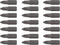 Edward Tools PH2 Screwdriver Bits Pack of 20-1” Phillips Screw Tips - Stock Resistant Heavy Duty Steel - Easy Access Storage Bits Box...