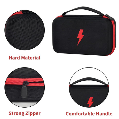 Comecase Hard Carrying Case for Fluke 87-V/ 87V Max/ 88V Digital Multimeter, Protective Travel Storage Bag - Black+Red Zipper...
