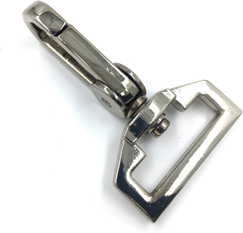YIXI-SBest 8 Pcs 1" (25 mm) Inside Diameter D Ring High-grade Luggage Buckle Lobster Clasp Claw Swivel for Strap Push Gate Lobster Clasps Hooks Sw...