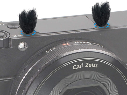 YOUSHARES Camera Mic Windscreen, 10 PCS Fur Wind Muff Wind Cover for Sony RX1 RX10 RX100 Digital Compact Cameras Built-in Microphone Outdoor Wind ...