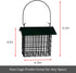 Double Suet Feeder with Green Metal Roof, Holds 2 Suet Cakes, Hanging Bird Feeder for Woodpeckers, Blue Jays, Chickadees, Nuthatches...