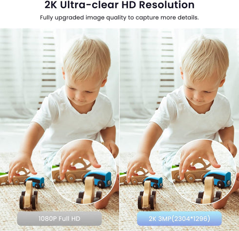 WiFi Camera 2K, Galayou Indoor Home Security Cameras for Baby/Elder/Dog/Pet Camera with Phone app,24/7 SD Card Storage,Works with Alexa & Google H...