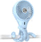 Portable Stroller Fan, Rechargeable Battery Powered Oscillating Fan, Baby Fan with 3 Powerful & Quiet Speeds, 90° Oscillation, Flexible Tripod for...