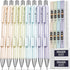 Nicpro 8PCS Pastel Mechanical Pencil 0.5 & 0.7 mm, Cute Fast Click Mechanical Pencils Set with 8 Tubes HB Lead Refills, Erasers for Drafting, Scho...