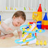 Small Duck Climbing Stairs Toy,Electric Duck Roller Coaster Toy Set,with LED Flashing Lights & Music,Duck Track Slide Toy Birthday Gift for Kids,A...